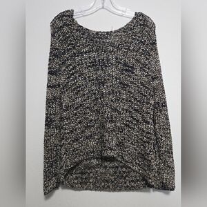 NIC+ZOE Textured Black and White Sweater